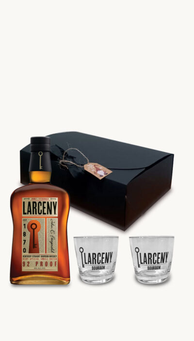 Gift box with Larceny Bourbon 75cl and 2 Shot glass Save 20%
