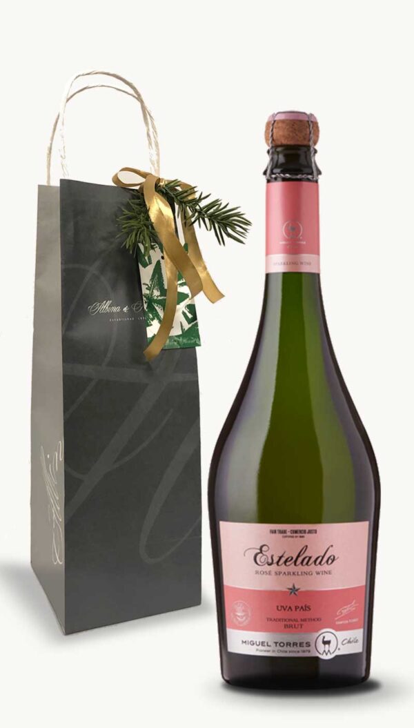 SANTA DIGNA ESTELADO Sparkling Rose in a Gift Bag