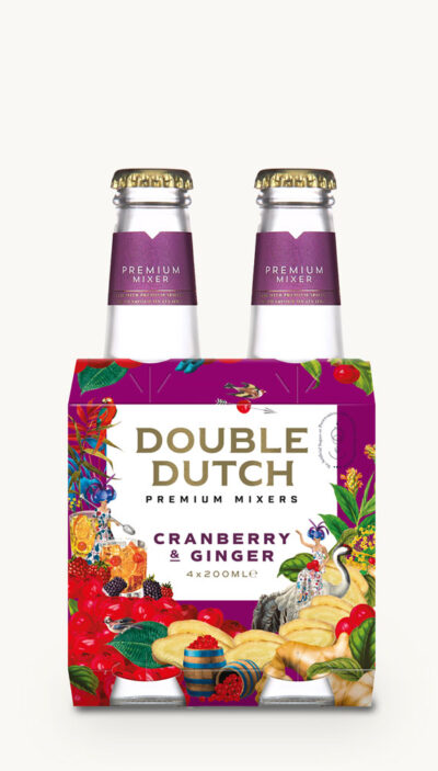 DOUBLE DUTCH CRANBERRY & GINGER Pack of 4 - Buy one get one
