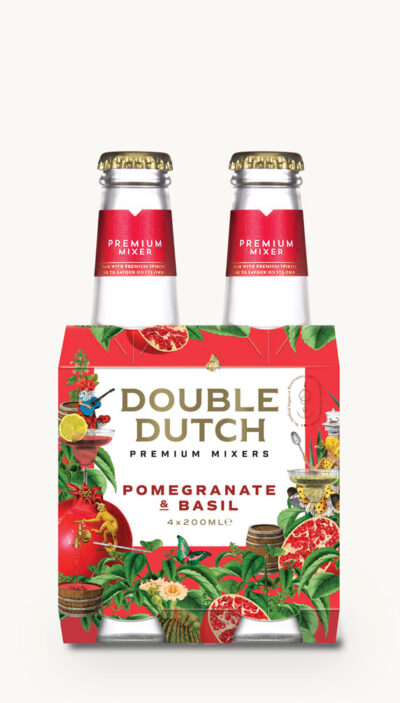 DOUBLE DUTCH POMEGRANATE & BASIL Pack of 4 - Buy one get one