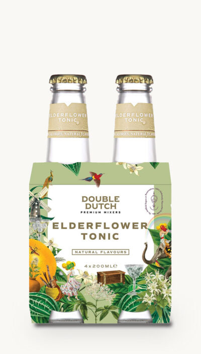 DOUBLE DUTCH ELDERFLOWER TONIC WATER Pack of 4 - Buy one get one