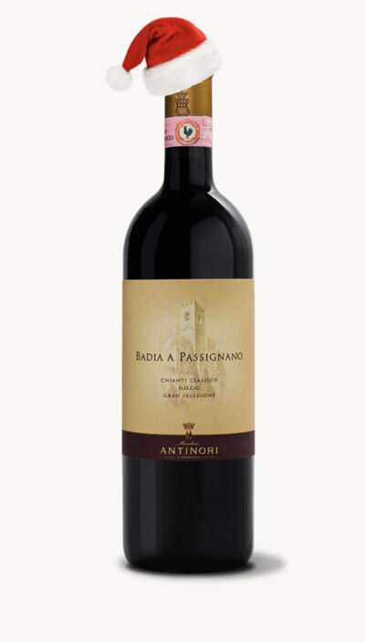 BADIA A PASSIGNANO CHIANTI CLASSICO DOCG GRAN SELEZIONE Save 30% Dressed in Santa’s Hat!